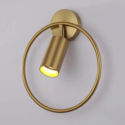 Post Modern Gold Wall Sconce | 4.7in Bulb Holder | Black and Gold Accent Wall Lamp | Brick by Brick