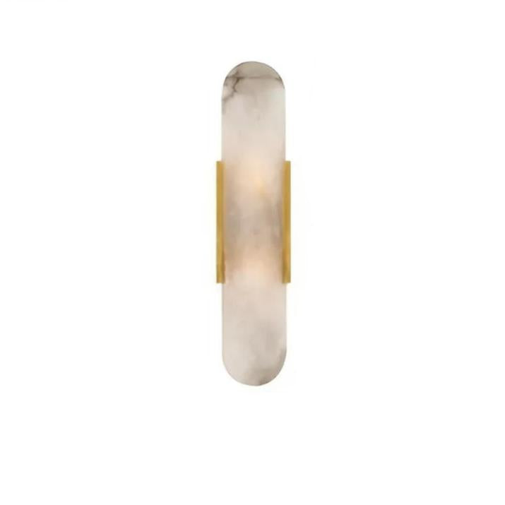 Modern Marble Wall Lamp | Real Stone Sconce | Dimmable LED | Gold or Black