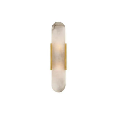 Modern Marble Wall Lamp | Real Stone Sconce | Dimmable LED | Gold or Black