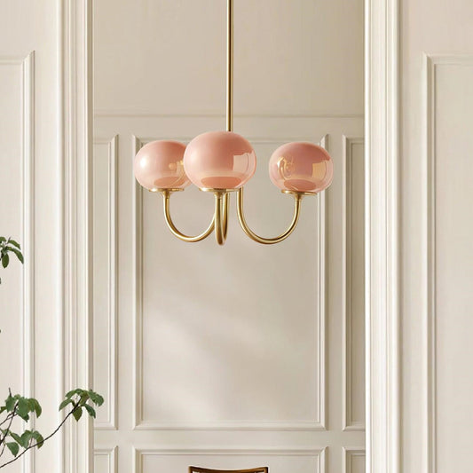Bubble Pink Glass Chandelier Light | Modern Gold Pendant | 19.69 | Elegant Home Decor | Brick by Brick London  

Modern Bubble Chandelier | Pink Glass & Gold Finish | 19.69 Pendant Light | Stylish Home Accent | Brick by Brick London 0