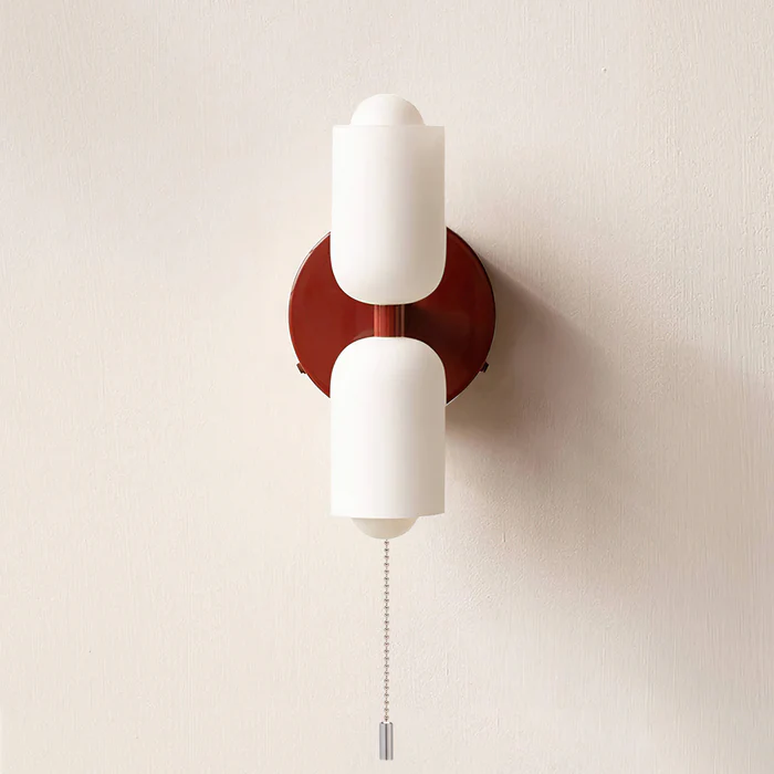 Double‑Head Wall Sconce | Unisex Metal & Acrylic Dual‑Light | Brick by Brick