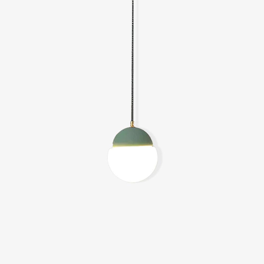 Contemporary Glass Pendant Light | 5.5 x 6.1 in | Modern Ceiling Lighting | Elegant Glass Shade | Brick by Brick