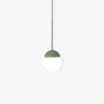 Contemporary Glass Pendant Light | 5.5 x 6.1 in | Modern Ceiling Lighting | Elegant Glass Shade | Brick by Brick