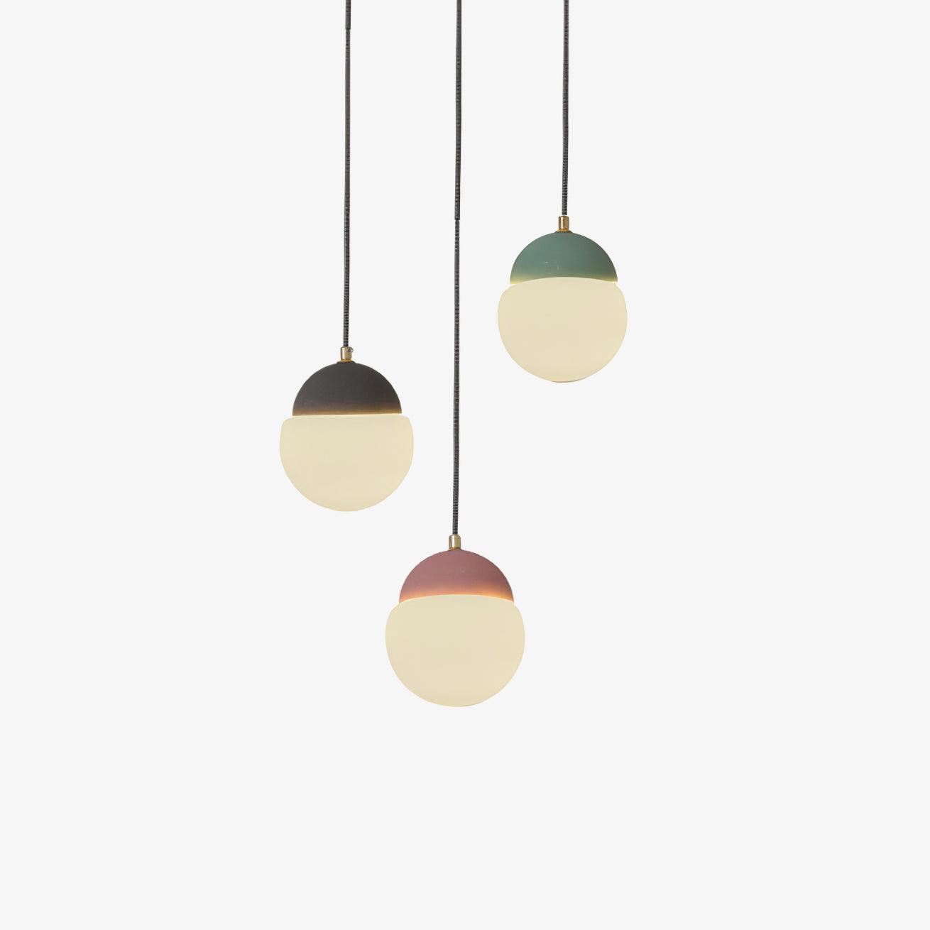 Contemporary Glass Pendant Light | 5.5 x 6.1 in | Modern Ceiling Lighting | Elegant Glass Shade | Brick by Brick