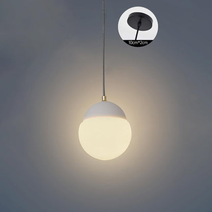 Contemporary Glass Pendant Light | 5.5 x 6.1 in | Modern Ceiling Lighting | Elegant Glass Shade | Brick by Brick