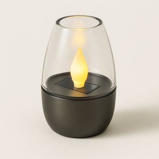Solar Outdoor Candle Light | Warm White LED | Waterproof IP44 | 6–8h Runtime | No Wiring