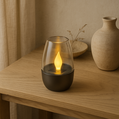 Solar Outdoor Candle Light | Warm White LED | Waterproof IP44 | 6–8h Runtime | No Wiring