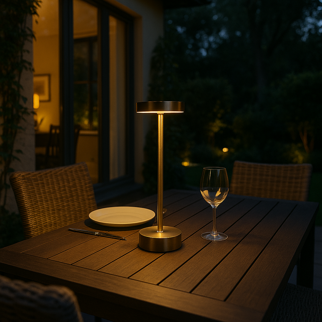 Modern Touch LED Lamp | USB-Rechargeable | Warm, Neutral & Cool Light | Cordless Metal Table Light