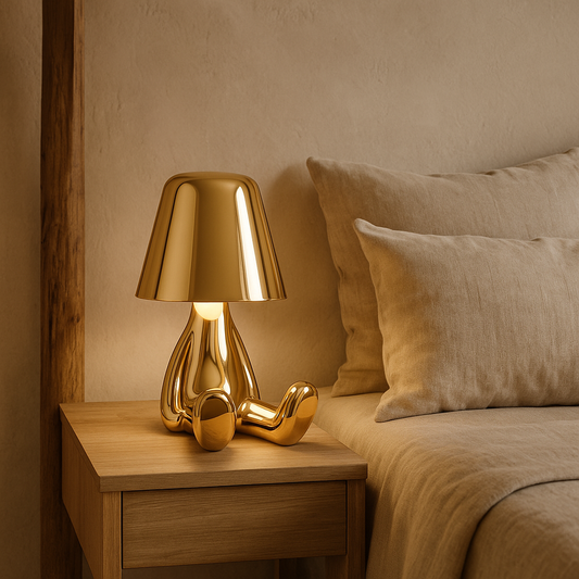 Rechargeable LED Table Lamp | Touch Dimmable, Gold or Silver | Compact Wireless Lighting