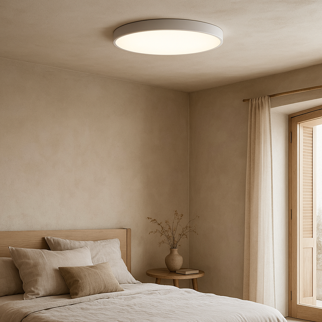 Ultra-Thin LED Ceiling Light | 12" Flush Mount | 1" Slim Profile | LED
