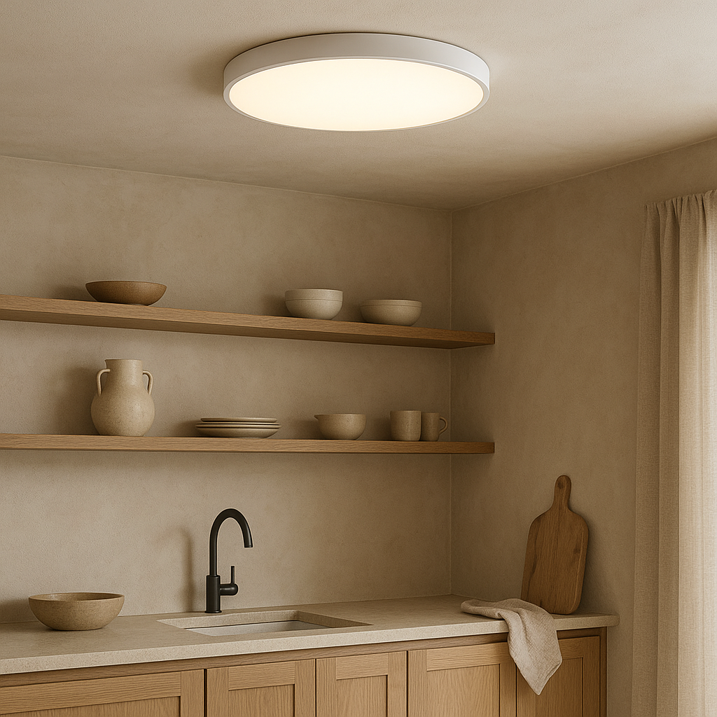 Ultra-Thin LED Ceiling Light | 12" Flush Mount | 1" Slim Profile | LED
