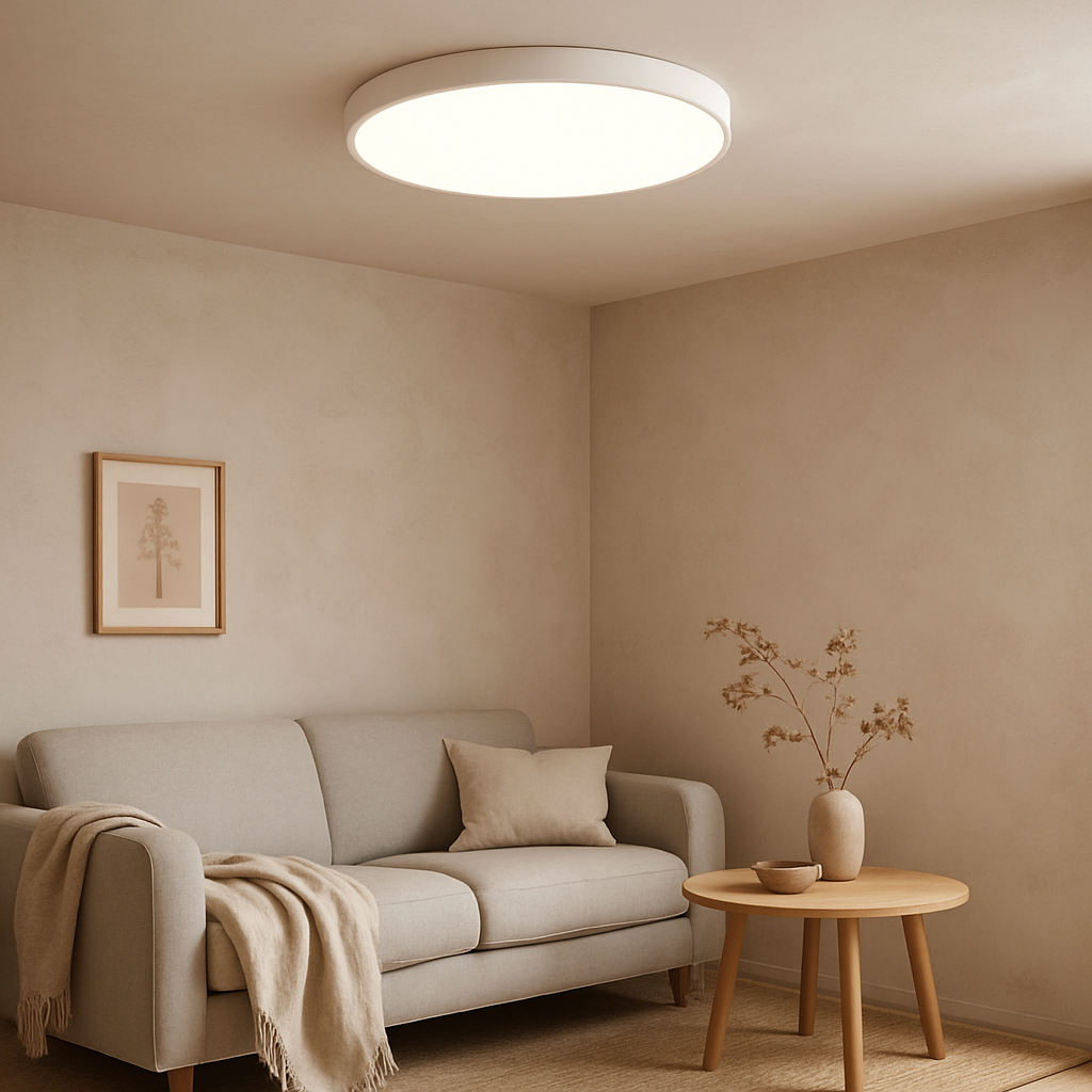 Ultra-Thin LED Ceiling Light | 12" Flush Mount | 1" Slim Profile | LED