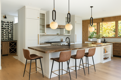 Real Natural Marble Pendant Light | 8.7 x 4.7 x 2.6 in | Modern Scandinavian Design | Elegant Home Lighting | Brick by Brick