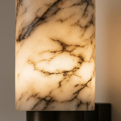 Aura Marble Wall Light | Real Stone LED Sconce | Warm & Cool White | Modern Luxury Lighting