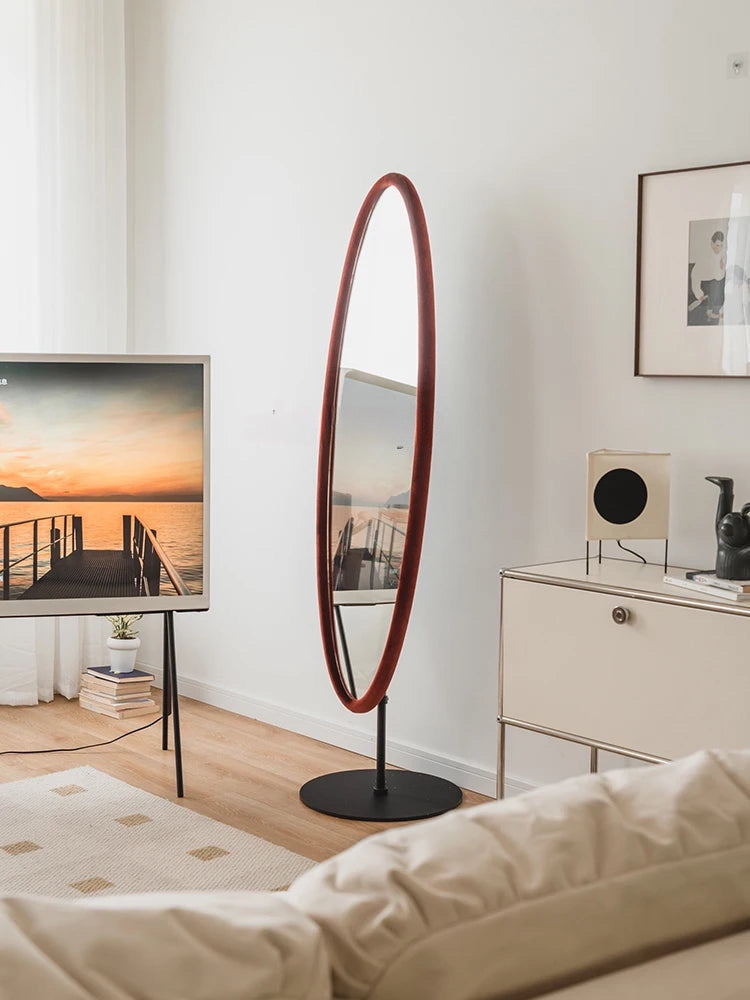 Chinatsu Decorative Mirror | Modern Wall Mirror | Elliptical Frame | Sculptural Design | Brick by Brick London 2