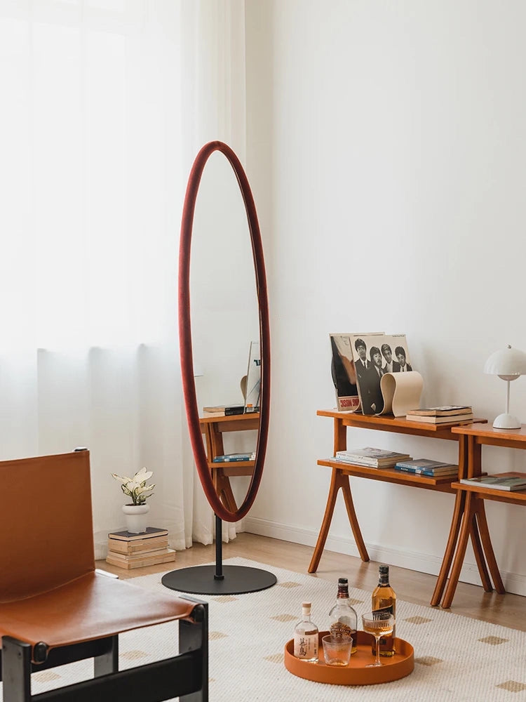Chinatsu Decorative Mirror | Modern Wall Mirror | Elliptical Frame | Sculptural Design | Brick by Brick London 3