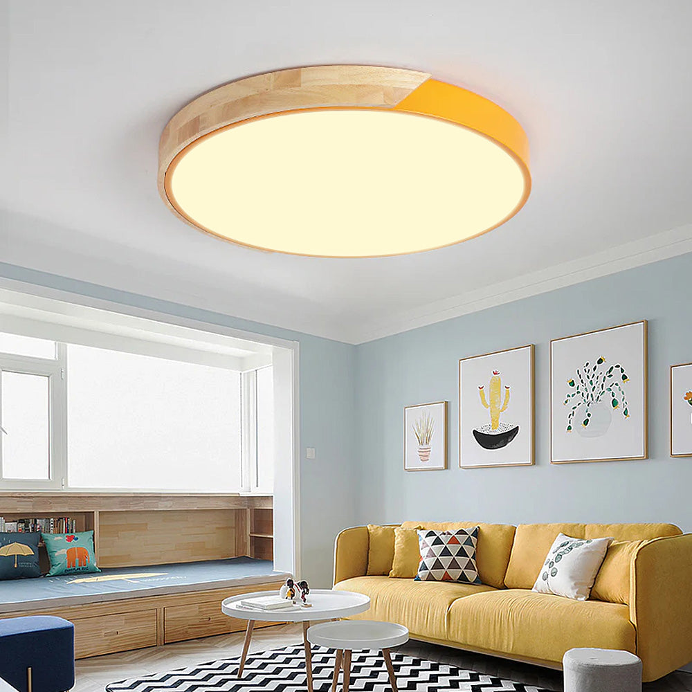 Colorful LED Round Ceiling Light | Modern Acrylic Fixture | Vibrant Decorative Lighting | Brick by Brick