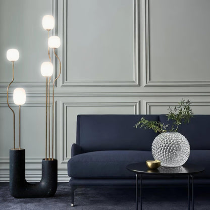 Comet Floor Lamp | Modern Floor Lamps for Living Room | 66.9 Resin & Glass | Soft White Ambient Lighting | Brick by Brick London 0