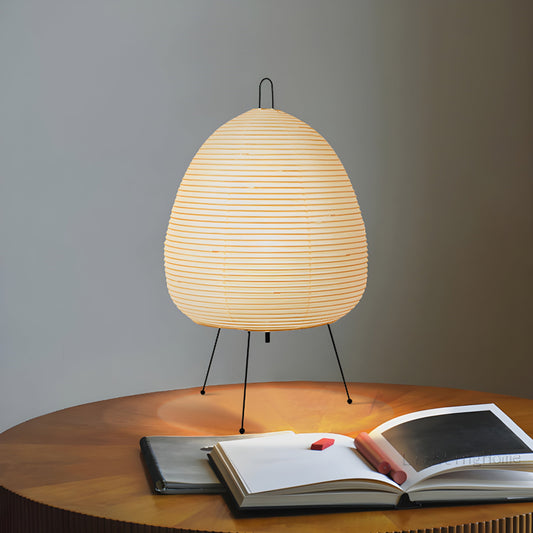 Rice Paper Table Lamp – Wabi-Sabi - Ambient - E27 Compatible-Decorative Table Lamps-Brick by Brick London-Brick By Brick London