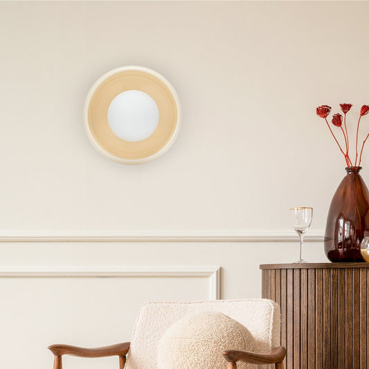 Modern Ceramic Wall Lamp | 5.91in | White Stained Finish | Indoor Lighting | Brick by Brick