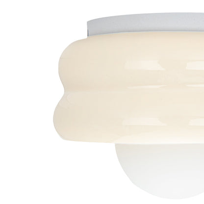 Modern Ceramic Wall Lamp | 5.91in | White Stained Finish | Indoor Lighting | Brick by Brick