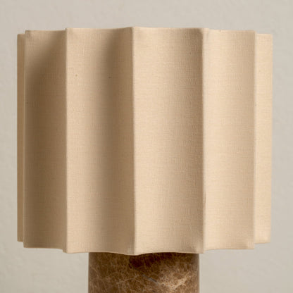 Dalli Table Lamp | Cordless Touch Dimming | Spanish Denari Marble | Portable Bedside Lighting | Brick by Brick London 1