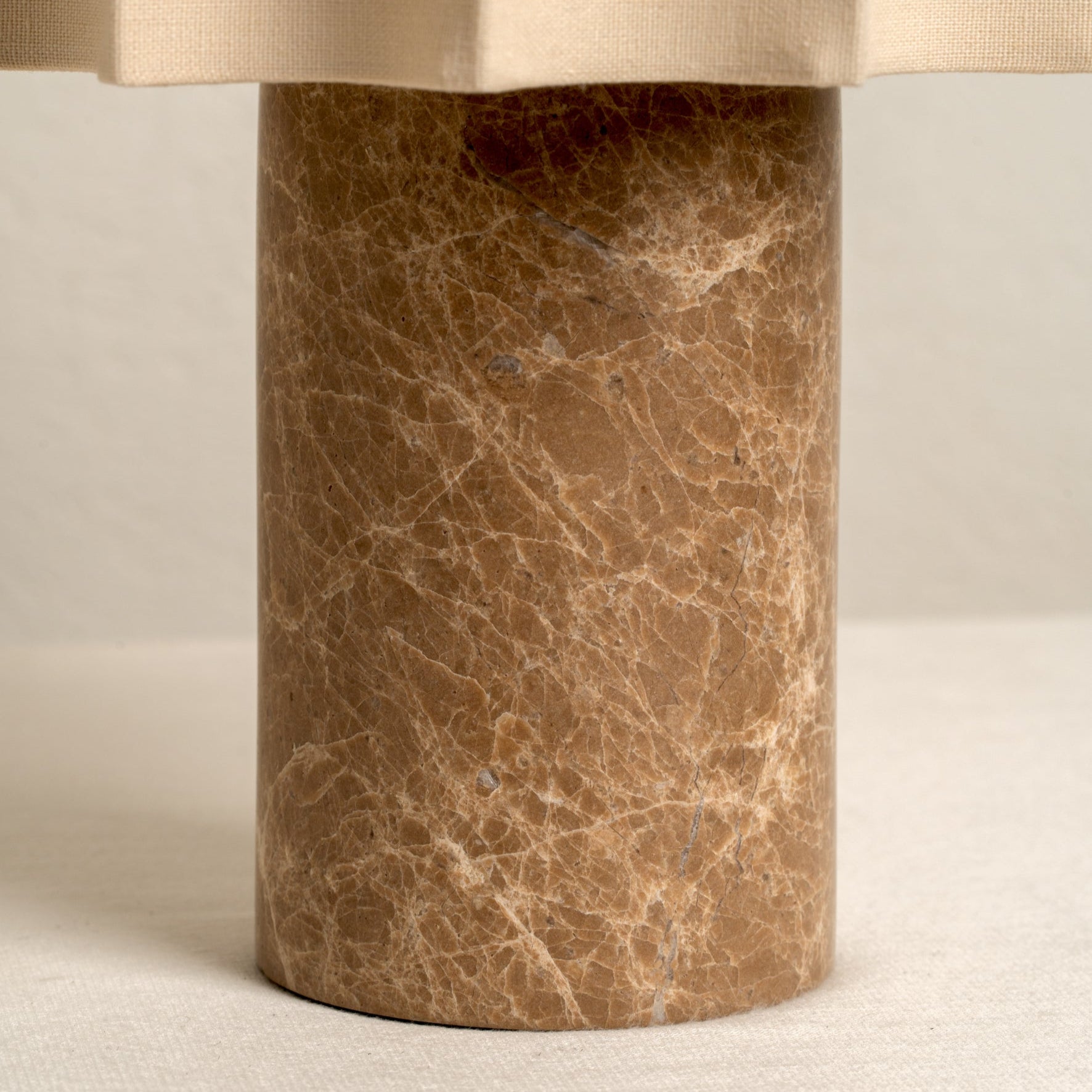 Dalli Table Lamp | Cordless Touch Dimming | Spanish Denari Marble | Portable Bedside Lighting | Brick by Brick London 4