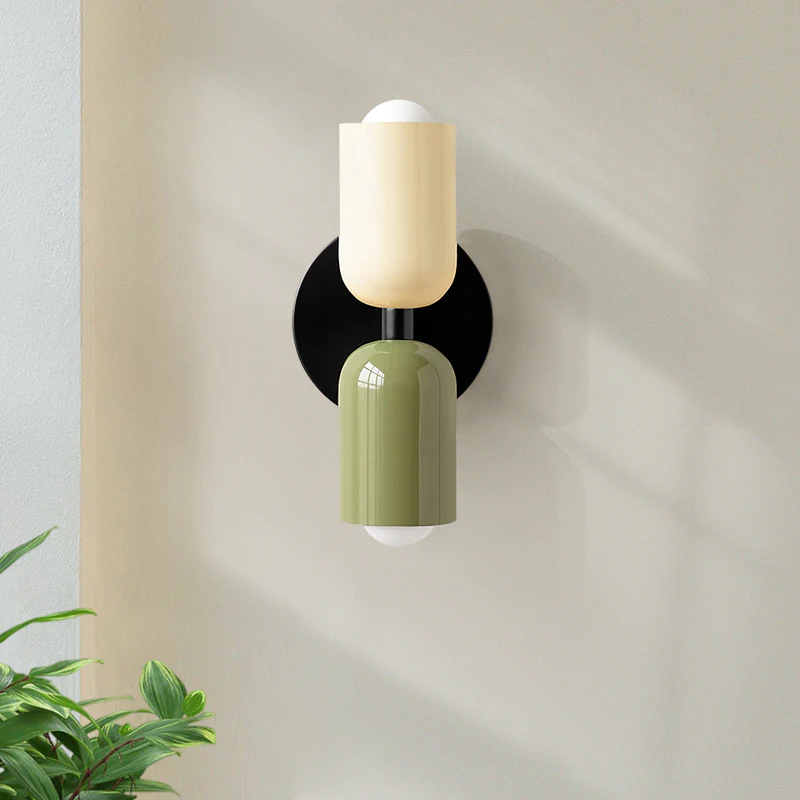 Double‑Head Wall Light | Utility Room | Unisex Glass | Dual‑Head Fixture | Brick by Brick