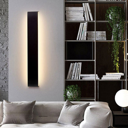 Edge Minimalist Rectangular Wall Lamp | Multiple Sizes 15.8-47.2″ | Black • White • Gold | IP65 Outdoor LED | Brick by Brick