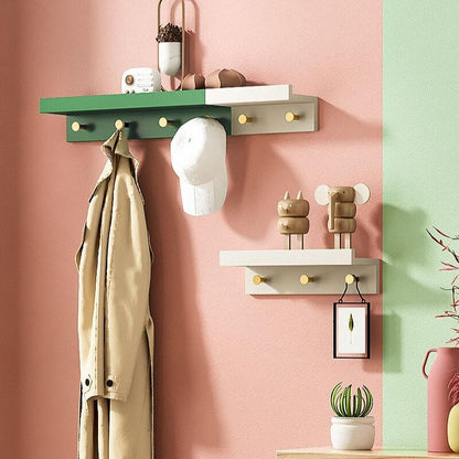 Elegant Wall Shelf with Gold Hooks | Space-Saving Home Organization | 30 cm x 80 cm Premium Wood & Metal | Brick by Brick London

Stylish Wall Shelf with Gold Hooks | 30 cm x 80 cm Space-Saving Design | Premium Wood & Metal | Brick by Brick London 3