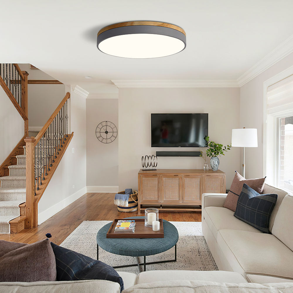 Elegant Wooden Round Flush Mount Ceiling Light | LED Fixture | Solid Wood & Iron | Modern Home Illumination | Brick by Brick London

LED Ceiling Light Fixture | Elegant Round Flush Mount | Solid Wood & Iron | Stylish Home Lighting | Brick by Brick London 2