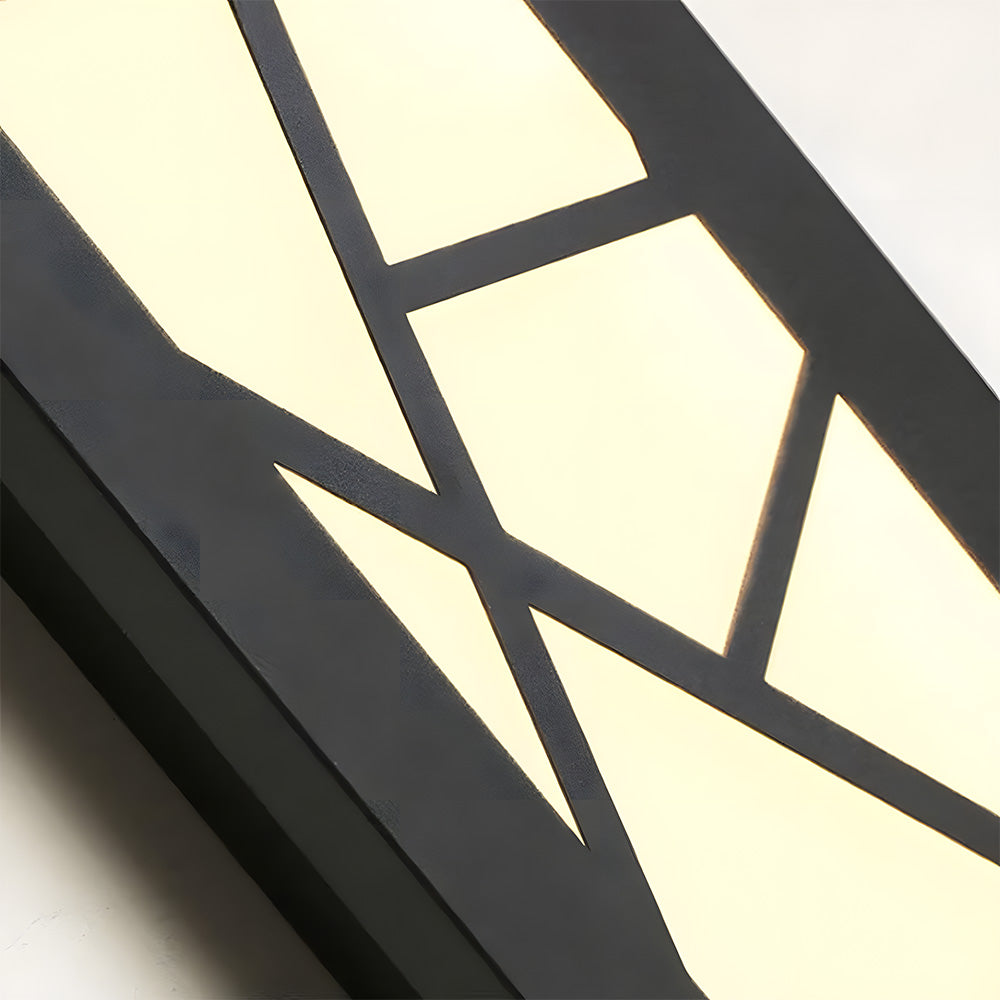 Outdoor Waterproof Wall Light | 15.7–59 x 3.1 in | LED IP65 Long Iron & Acrylic Exterior Fixture | Brick by Brick