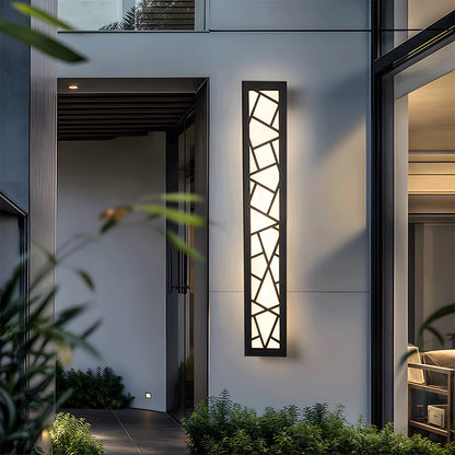 Outdoor Waterproof Wall Light | 15.7–59 x 3.1 in | LED IP65 Long Iron & Acrylic Exterior Fixture | Brick by Brick