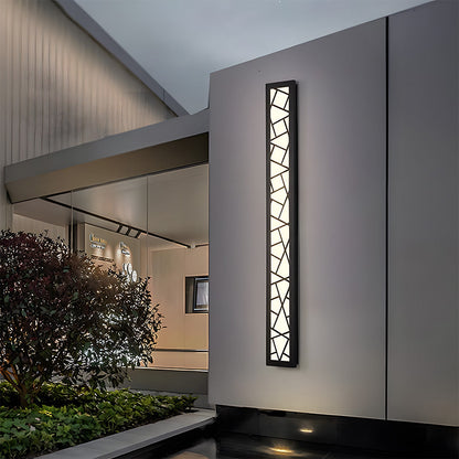 Outdoor Waterproof Wall Light | 15.7–59 x 3.1 in | LED IP65 Long Iron & Acrylic Exterior Fixture | Brick by Brick