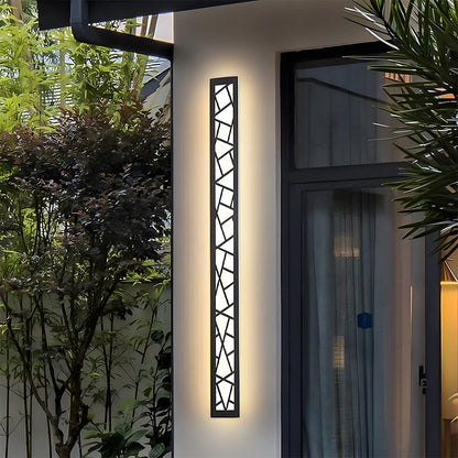 Outdoor Waterproof Wall Light | 15.7–59 x 3.1 in | LED IP65 Long Iron & Acrylic Exterior Fixture | Brick by Brick
