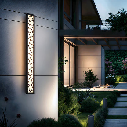 Outdoor Waterproof Wall Light | 15.7–59 x 3.1 in | LED IP65 Long Iron & Acrylic Exterior Fixture | Brick by Brick