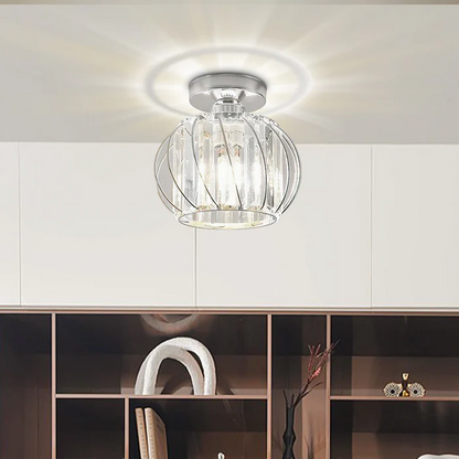 Nordic Glass Pendant Light | 6.3 in | Globular Shade | Modern Minimalist Lighting | Elegant Home Accent | Brick by Brick