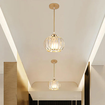 Nordic Glass Pendant Light | 6.3 in | Globular Shade | Modern Minimalist Lighting | Elegant Home Accent | Brick by Brick