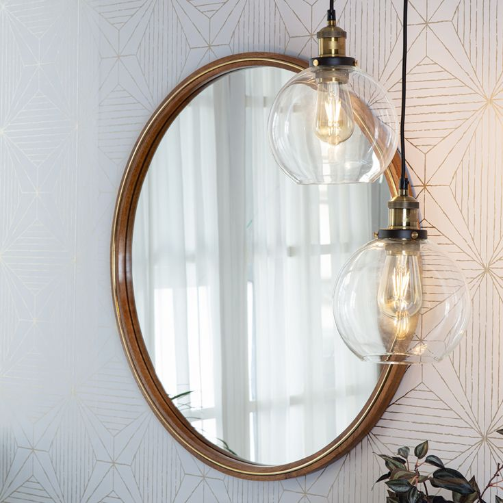 Scandinavian Glass Pendant Light | Clear, Grey & Amber | Elegant Home Accent | Brick by Brick