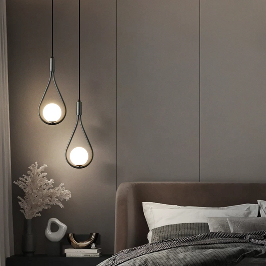 Modern Nordic Pendant Light | 14.1 x 6.2 in | Adjustable LED Hanging Lamp | Brick by Brick