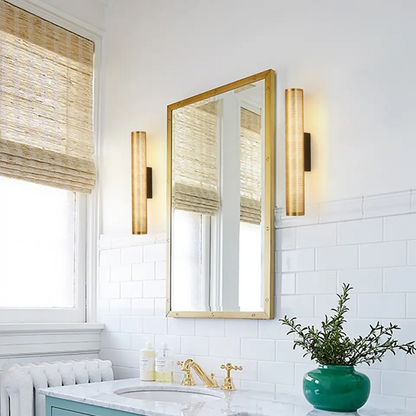 Elegant Gold Vanity Wall Lamp | 15.7 x 2.3 in | LED Warm Accent Light | Bathroom & Dressing Area | Brick by Brick