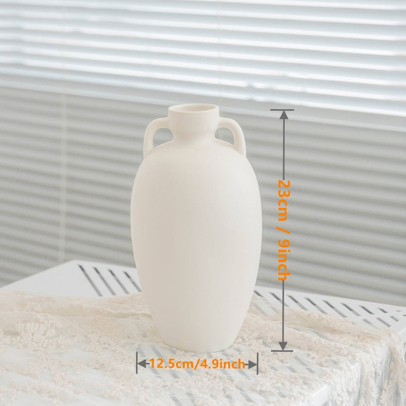Japandi Cream White Vase | Modern Home Decor | Ceramic | Elegant Accent | Brick by Brick