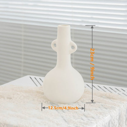 Japandi Cream White Vase | Modern Home Decor | Ceramic | Elegant Accent | Brick by Brick
