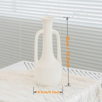 Japandi Cream White Vase | Modern Home Decor | Ceramic | Elegant Accent | Brick by Brick