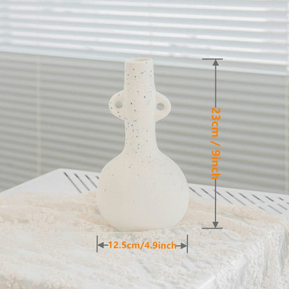 Japandi Cream White Vase | Modern Home Decor | Ceramic | Elegant Accent | Brick by Brick