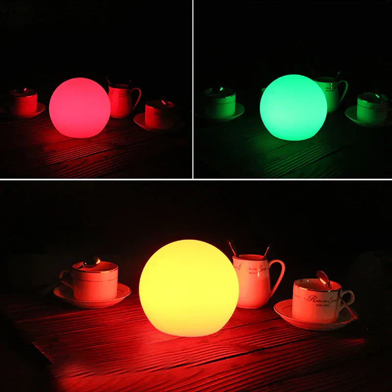 Wireless LED Globe Lamp | 16 Colors & Remote Control | Rechargeable | Mood Light