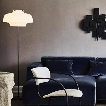 Hagen Floor Lamp Black | Modern Floor Lamp for Living Room | 59 Metal & Glass | Elegant Design | Brick by Brick London 3