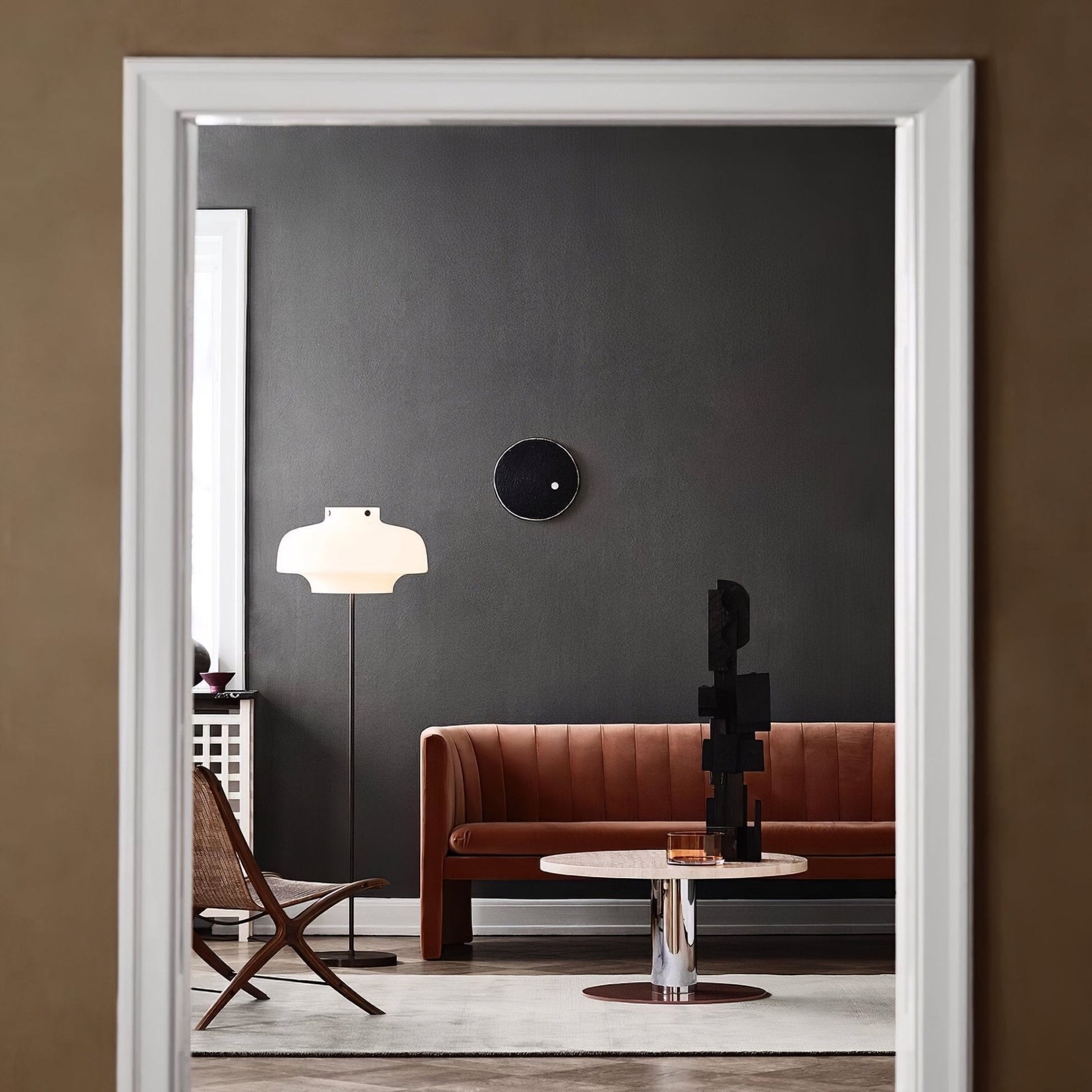 Hagen Floor Lamp Black | Modern Floor Lamp for Living Room | 59 Metal & Glass | Elegant Design | Brick by Brick London 5