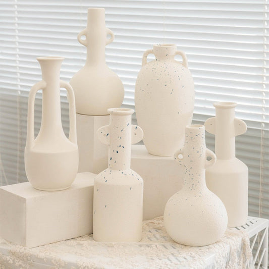Japandi Cream White Vase | Modern Home Decor | Ceramic | Elegant Accent | Brick by Brick