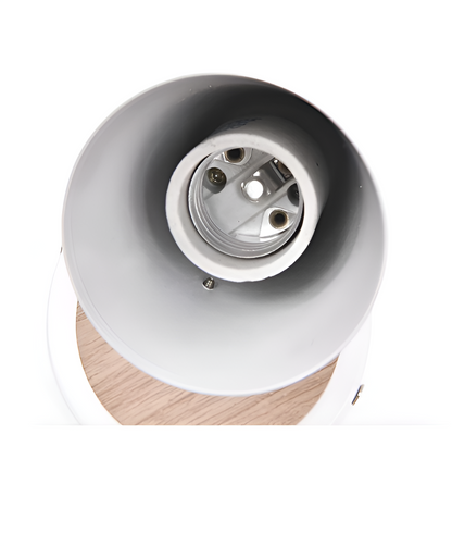 Scandinavian Wall Lamp | Adjustable 90° Light | Wood & Pastel Metal | Modern Bedroom Accent